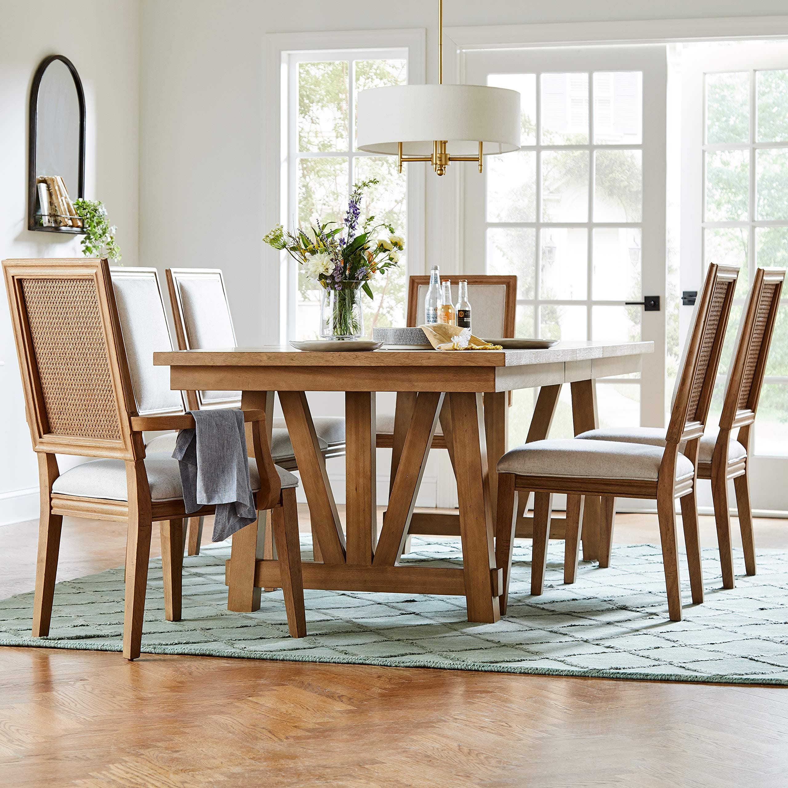 Lignora Parma Industrial Table Set - 4