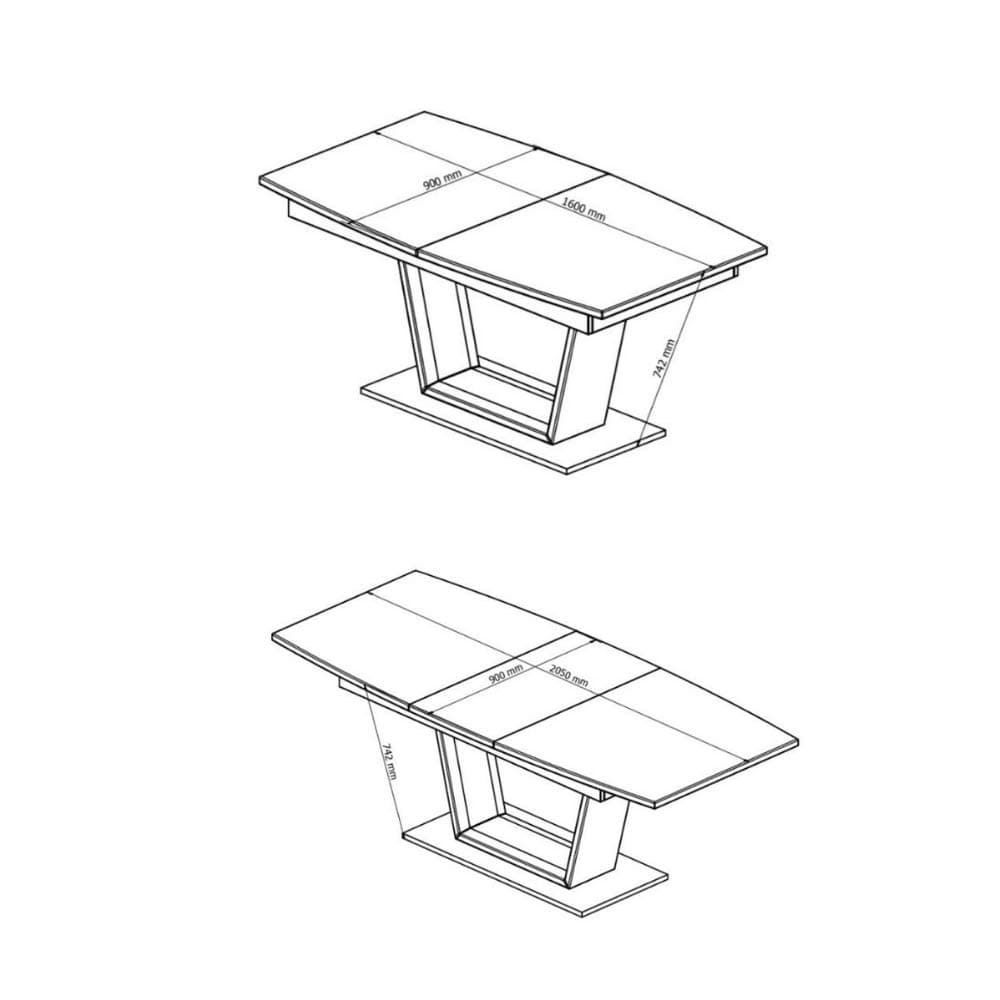 Lignora Enna Dining Table Set - 4